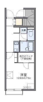 レオネクスト翼Ⅱ(1K/2階)の間取り写真