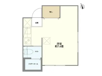 K7 HOUSE(ワンルーム/1階)の間取り写真