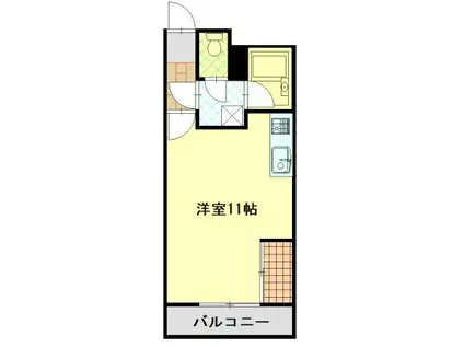 グラミュール本郷(ワンルーム/2階)の間取り写真