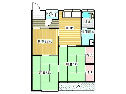東荘(3K/1階)の間取り写真