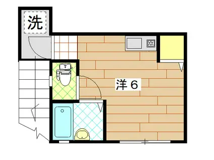 STAGE小豆沢(ワンルーム/2階)の間取り写真