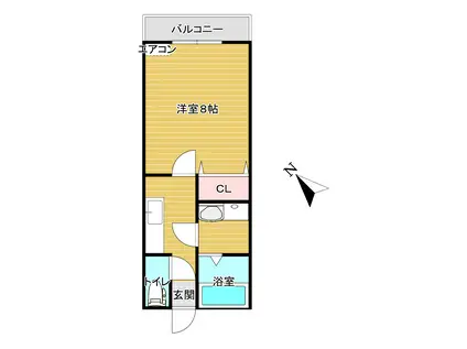 SGハイツ(1K/1階)の間取り写真