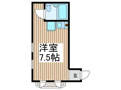 コスモマンション(ワンルーム/3階)の間取り写真