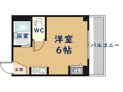 EST横沼(ワンルーム/2階)の間取り写真