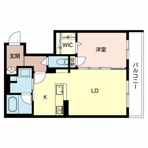 シャーメゾン千本(1LDK/3階)の間取り写真