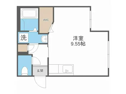 リアライズ菊水(ワンルーム/4階)の間取り写真