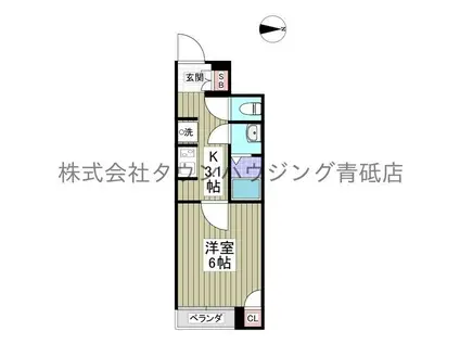 レオネクストSHISUI C(1K/1階)の間取り写真