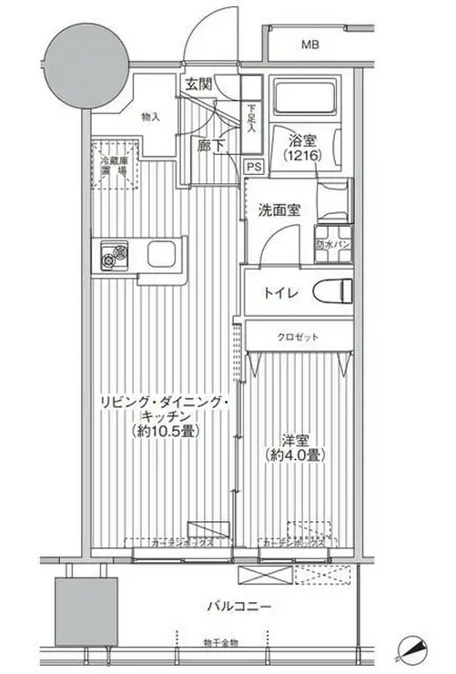 桜ヒルズ九段北 8階階 間取り