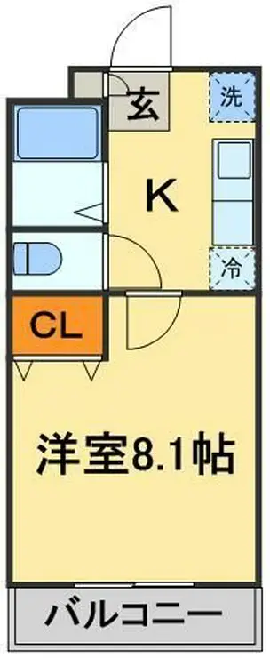 フラッツ・ウィステリア 1階階 間取り
