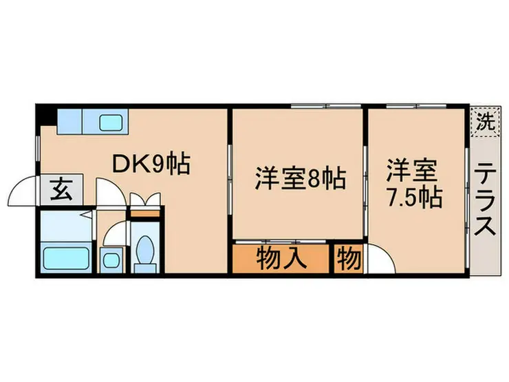 ハイツセザンヌ 1階階 間取り