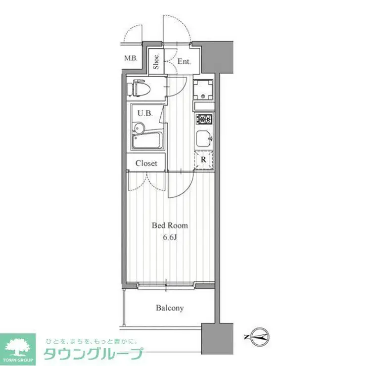 フィットエル森下 14階階 間取り