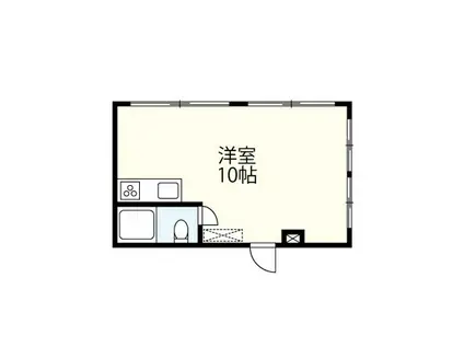 アビタシオン鳩(ワンルーム/4階)の間取り写真