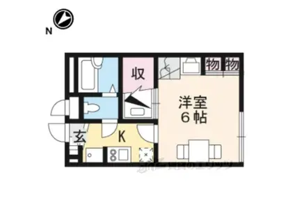 レオパレスコスモ(1K/2階)の間取り写真