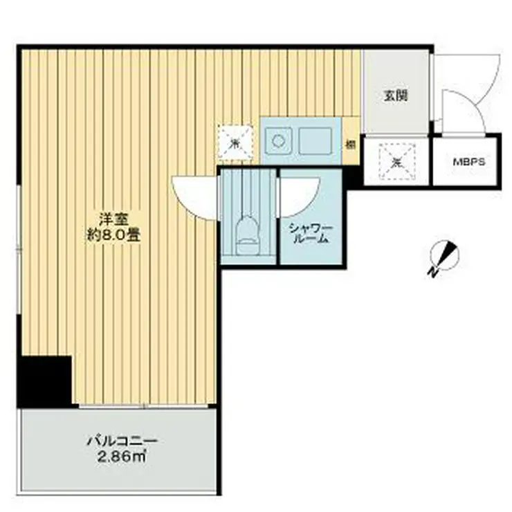 ライオンズマンション東銀座 6階階 間取り