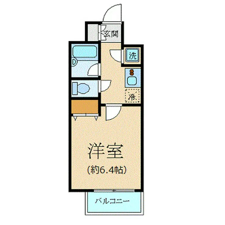 パレステュディオ田町 4階階 間取り