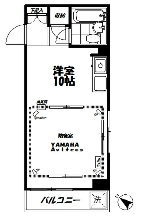 ビック武蔵野立川 2階階 間取り