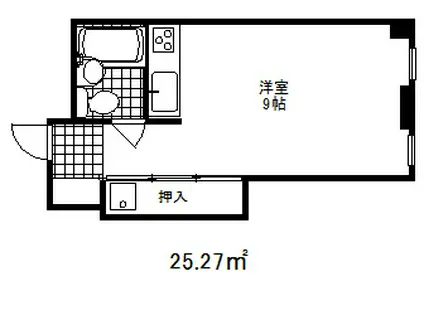 日生住吉コープ(ワンルーム/4階)の間取り写真