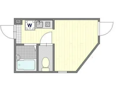 リブ青井(1K/1階)の間取り写真