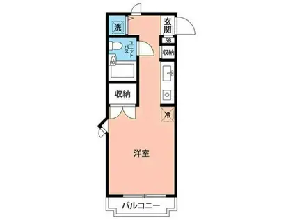 マイナビSTAYパレス新百合ヶ丘(ワンルーム/3階)の間取り写真