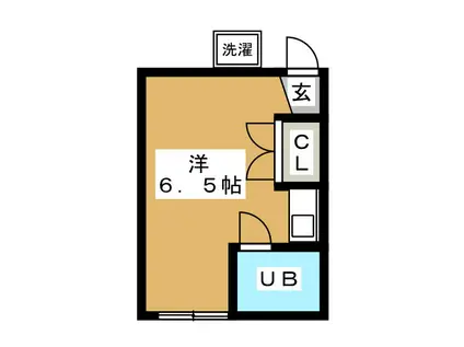 メゾン水谷(ワンルーム/1階)の間取り写真