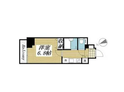 スパシエスタイル住吉(1K/10階)の間取り写真