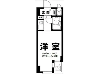 フォンテ六本木(ワンルーム/10階)の間取り写真