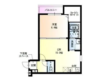 フジパレス堺北長尾III番館(1LDK/2階)の間取り写真