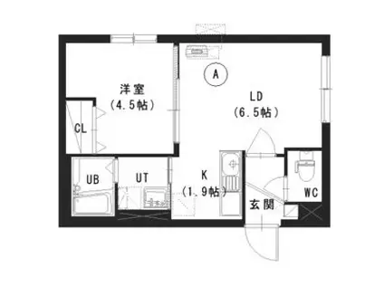 トログランデ新道東(1LDK/3階)の間取り写真