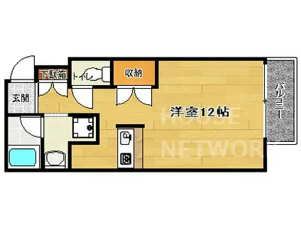 沐恩堂鞍馬口(1K/1階)の間取り写真