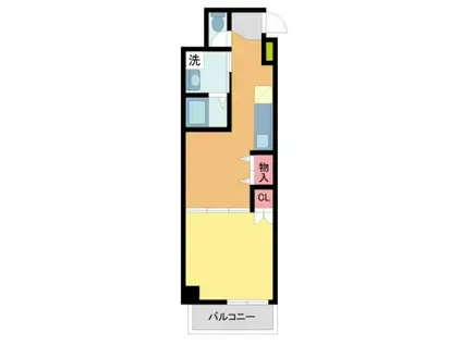 プライマル西宮夙川(1DK/6階)の間取り写真