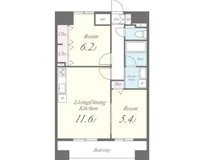 シュトランドコルブ(2LDK/10階)の間取り写真