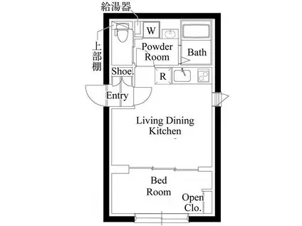 CASA PIAZZA品川イースト(1LDK/2階)の間取り写真