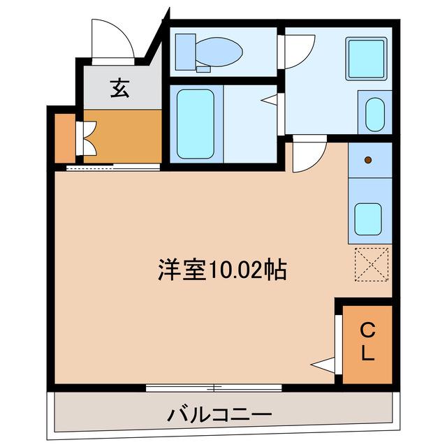 TKビル(ワンルーム/5階)の間取り写真