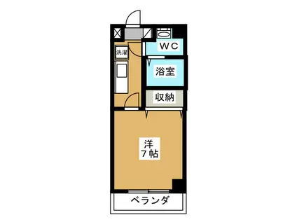 エスポワール(1K/3階)の間取り写真