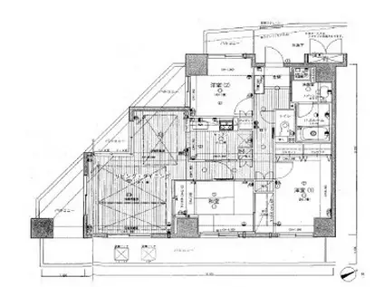 ライオンズシティ西新宿(3LDK/14階)の間取り写真