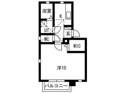 シャリテ(1K/2階)の間取り写真