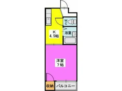 アーバン和白丘(1K/3階)の間取り写真