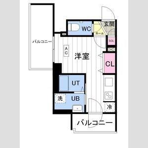 ASTER N13(1K/4階)の間取り写真