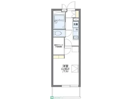 レオパレスグランド オープリー(1K/3階)の間取り写真