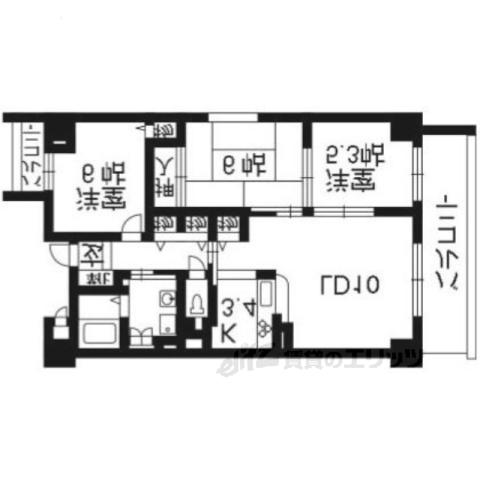 古西町446(3LDK/2階)の間取り写真
