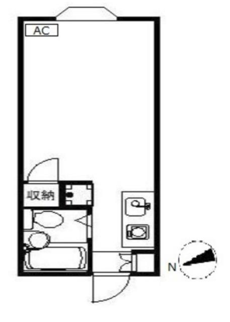 ブランシェ(ワンルーム/1階)の間取り写真