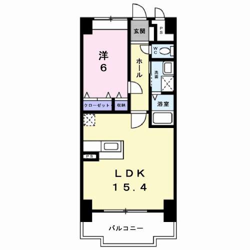 エクセレンシィ(1LDK/5階)の間取り写真