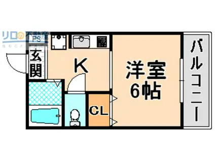 セリバテール伊丹(1K/5階)の間取り写真