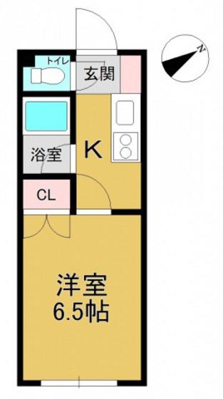 さかいマンション(1K/3階)の間取り写真