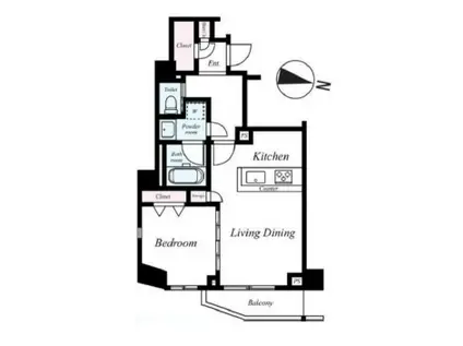MAXIVSCENE墨田(1LDK/4階)の間取り写真