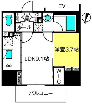 SYFORME OMIYA(1LDK/1階)の間取り写真