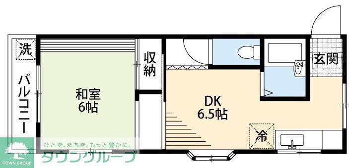 パティーナ八潮(1DK/2階)の間取り写真