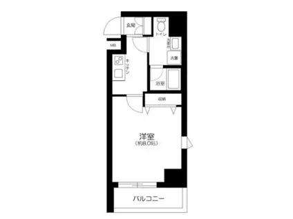 ビィ・フォルマ田園調布(1K/6階)の間取り写真
