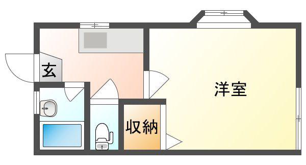 メゾネットK(1K/1階)の間取り写真