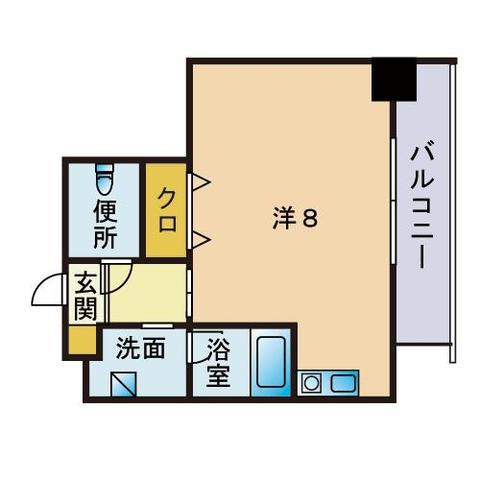 立部ビルII(ワンルーム/7階)の間取り写真